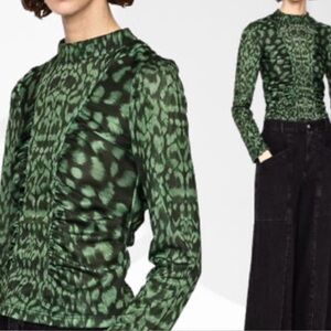 Sea New York Green animal print Blouse